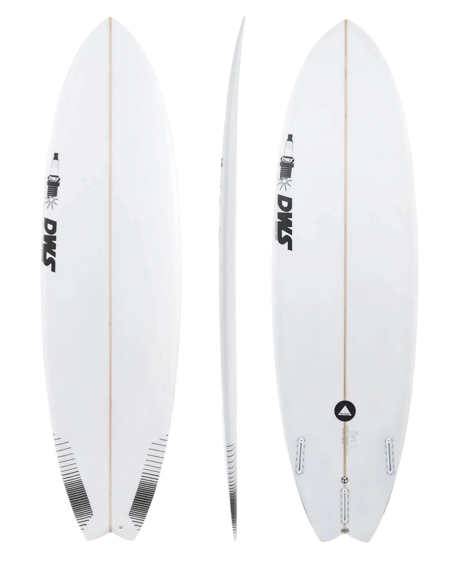 DWS 'TRI FISH' SWALLOW SURFBOARD