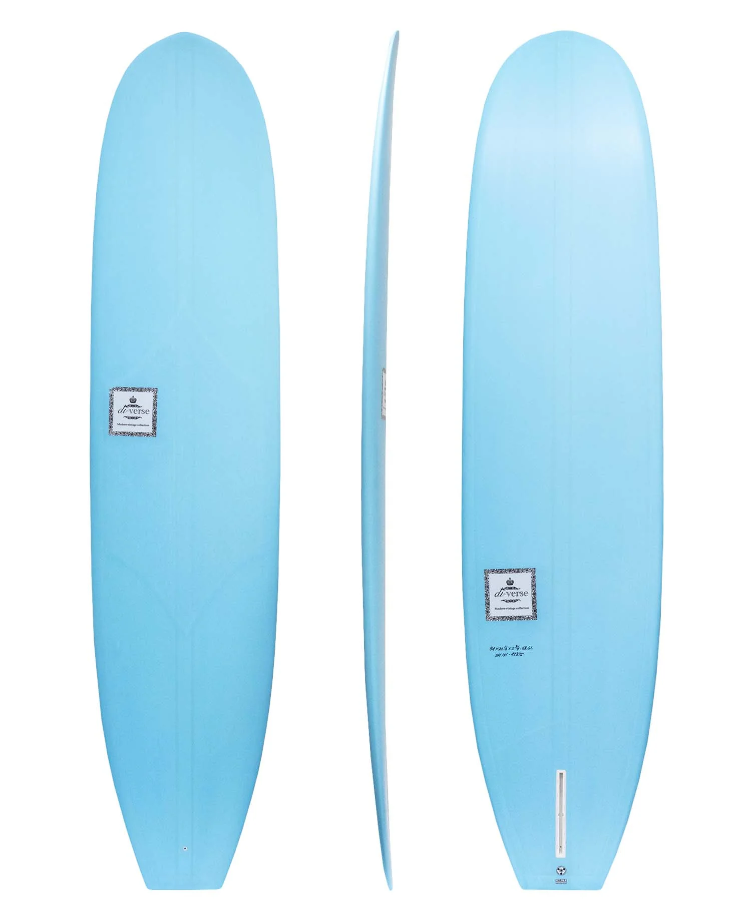 DIVERSE 'NOSE RIDER' LONGBOARD SURFBOARD