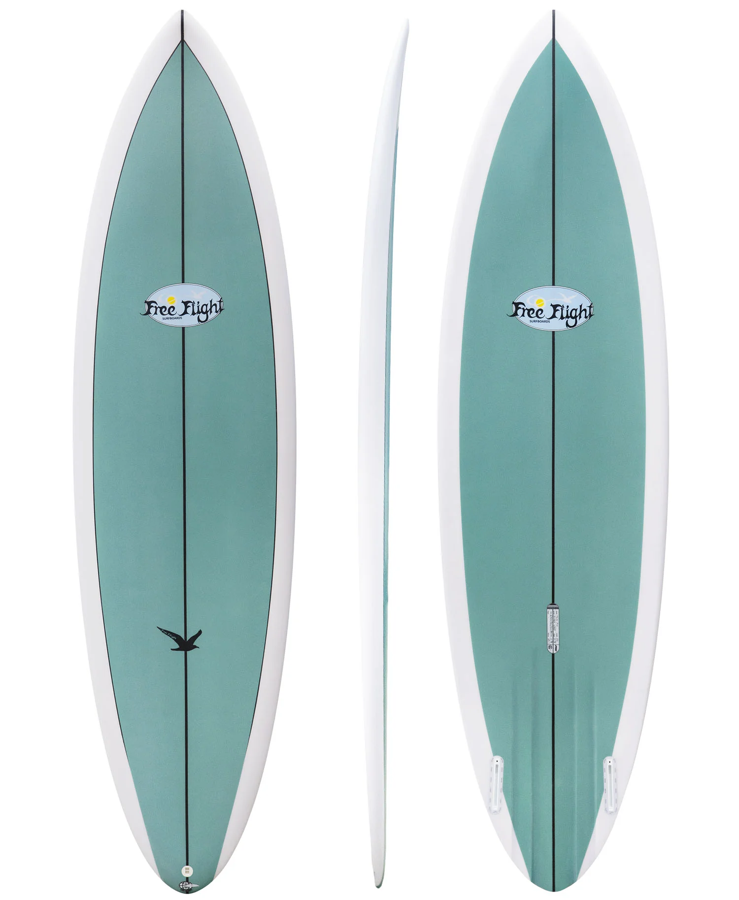 FREE FLIGHT 'TWIN PIN' SURFBOARD