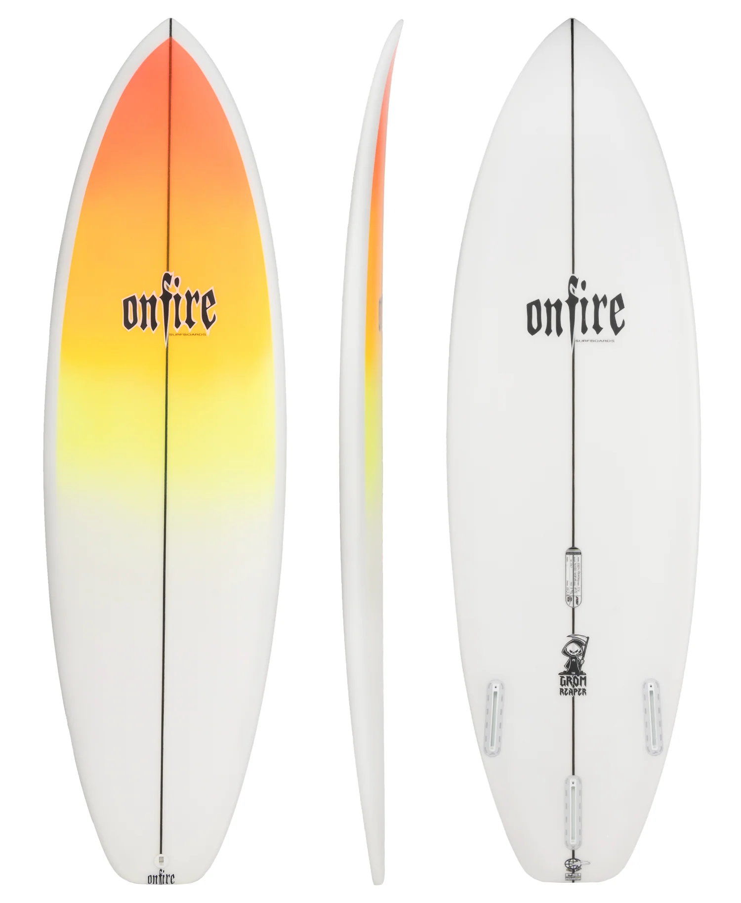 ON FIRE 'GROM REAPER' SHORTBOARD