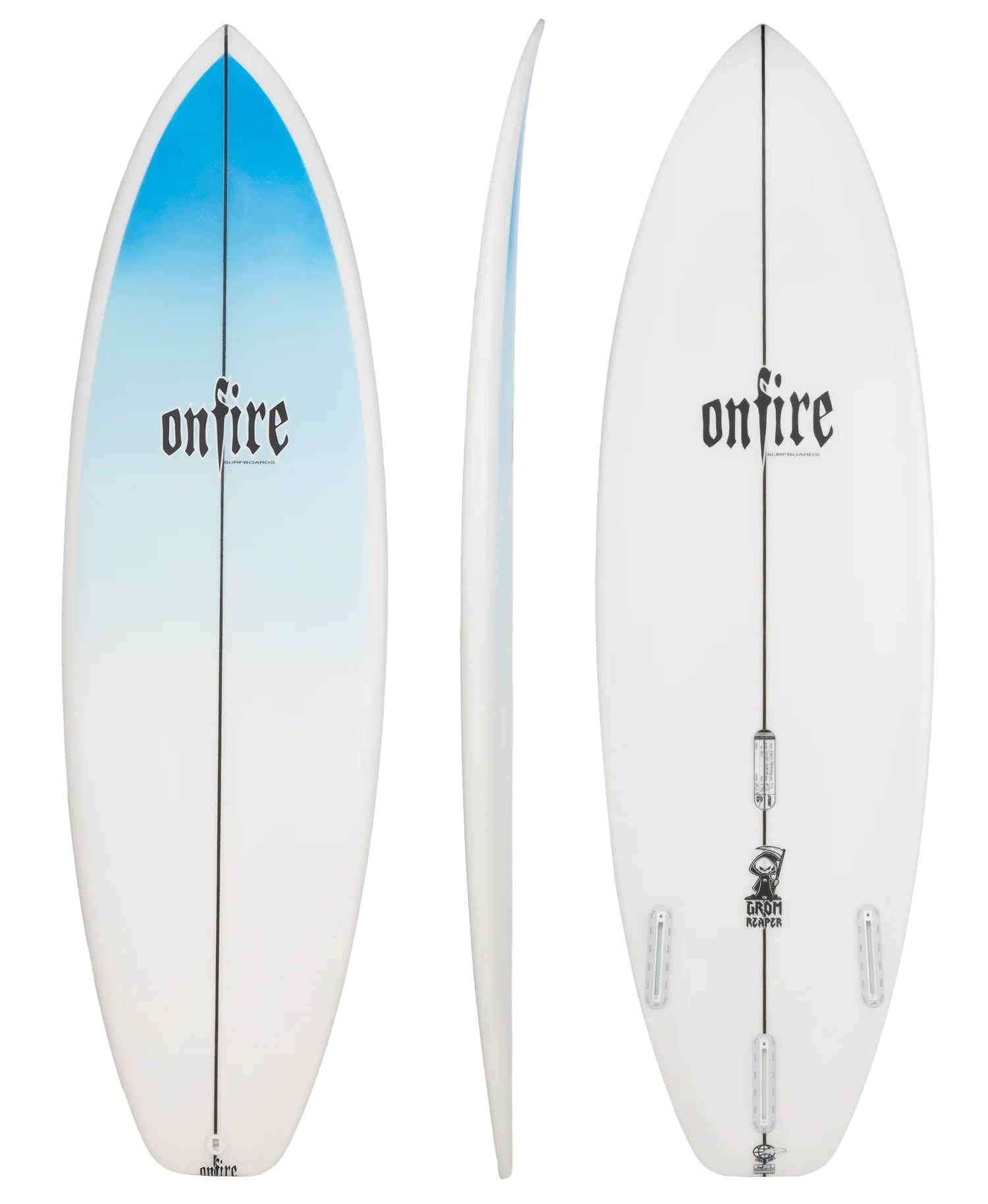 ON FIRE 'GROM REAPER' SHORTBOARD - Image 2